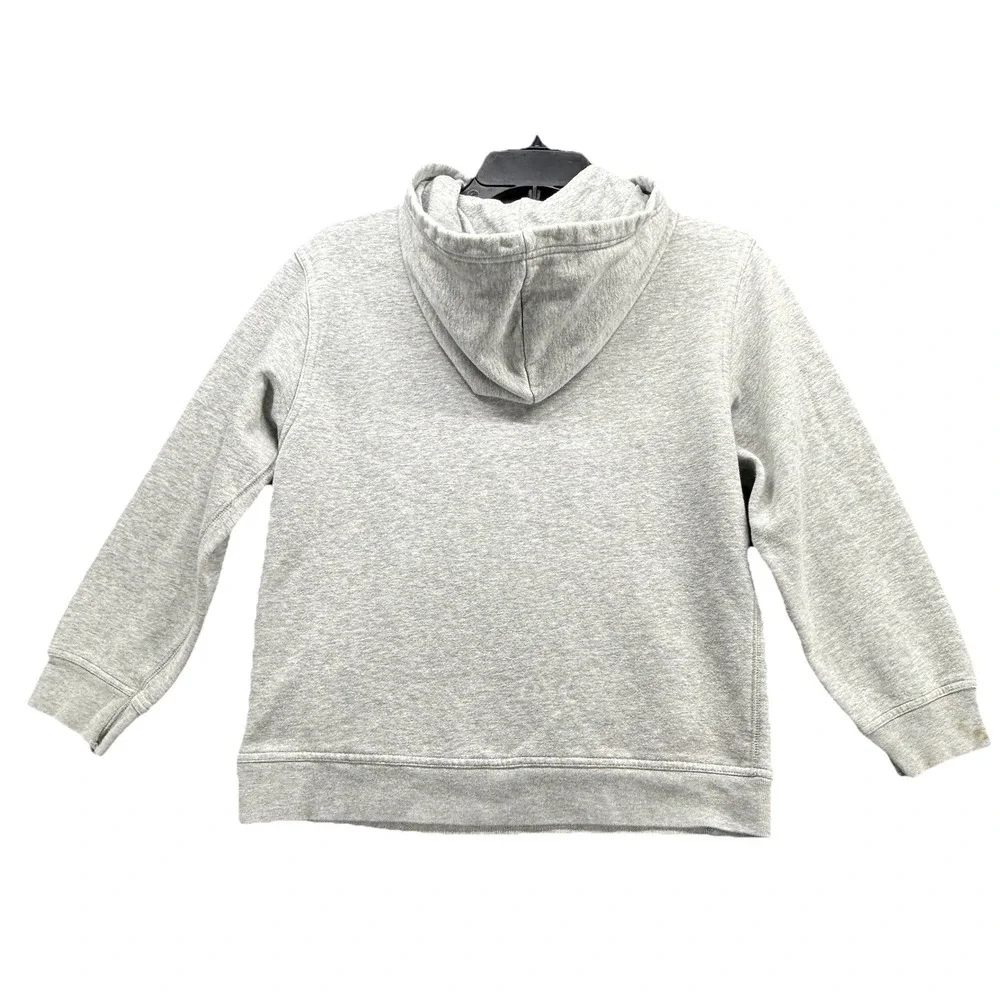 GAP‎ Hoodie Boys Large Gray Pullover Sweatshirt  Logo Kangaroo Pocket Casual